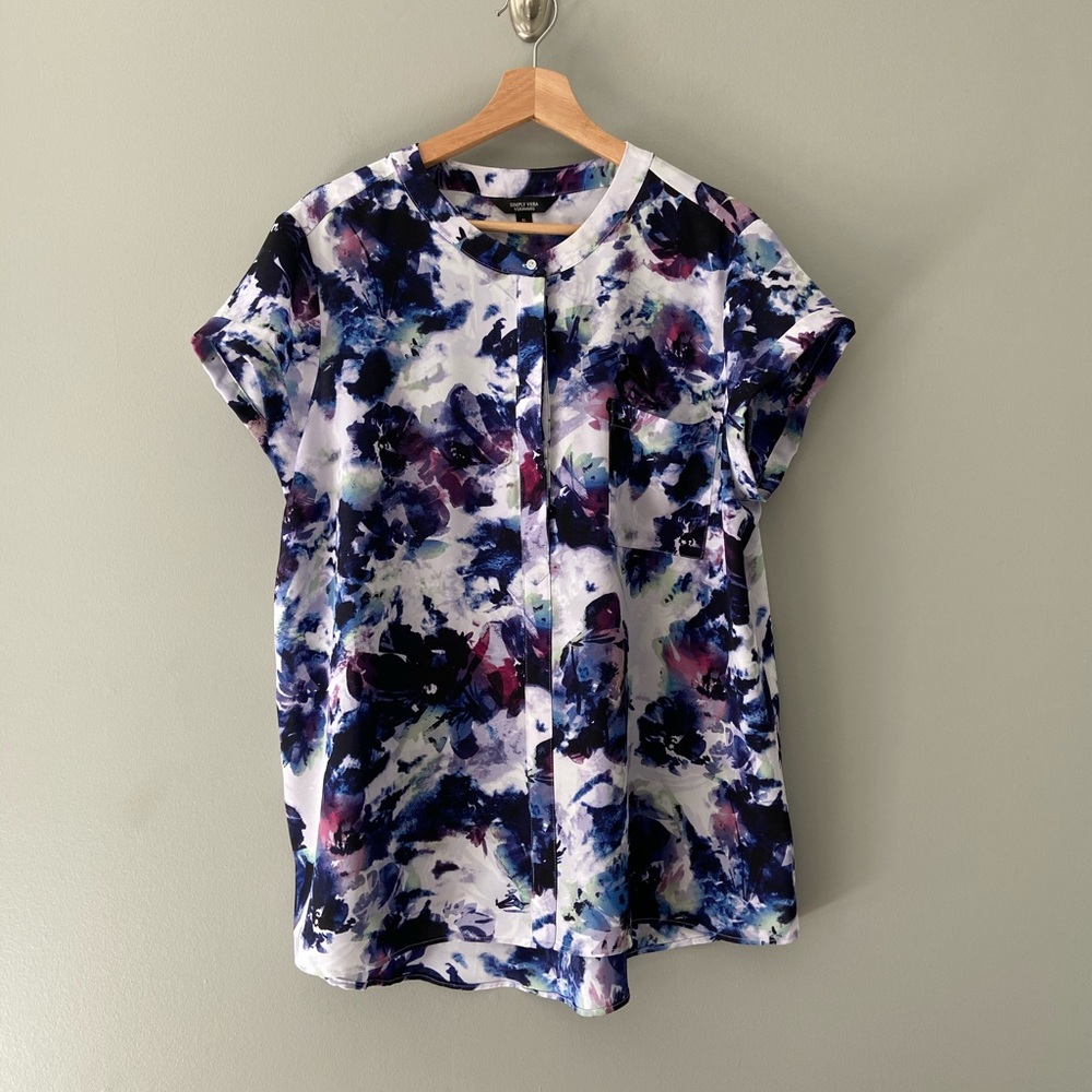 Simply Vera Vera Wang Pleated Popover Top Size XL